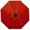 9 Foot Market Umbrella Cardinal Red Suncrylic Fabric (737) Antique Bronze Pole (737AB26)