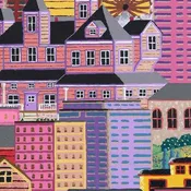 Balloonfest-Buildings Pink 32291-P