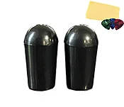 Allparts SK-0040 Switch Tip - Black w/ Fender Picks