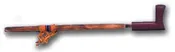 Genuine Native Made Catlinite Elbow Pipe Length 28”
