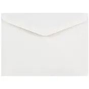 JAM Paper&reg; Booklet Invitation Envelopes, A7, Gummed Seal, White, Pack Of 25, 4023210