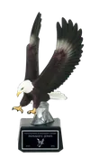 10" Striking Full Color Eagle Resin