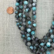10mm Black Line Amazonite