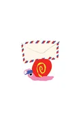 2026 Stationery Store Day Snail and Mail Vinyl Sticker