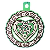 Celtic Heart Knot Green Wreath Ornament