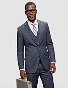 ANGEL 3 PC CHARCOAL MODERN FIT SUIT