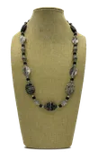 Sterling silver necklace with jasper