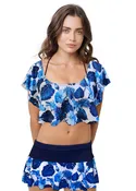 Loco Boutique 3D Flower Flared Skort