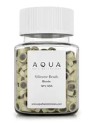 AQUA Blonde Silicone Beads - 500 Count