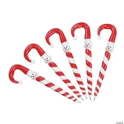Candy Cane Snowman Pen