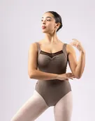 AK Dancewear - Chrissy in Motley Leotard - Adult (2108-MOC) - Mocha
