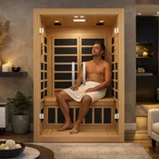 2 Person Infrared Sauna with French Doors