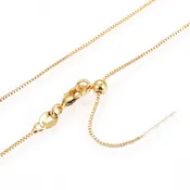 Adjustable Necklace - Plated Brass - 18"
