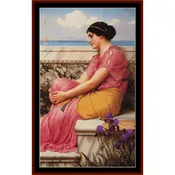 Absence Makes the Heart Grow Fonder - Lawrence Alma-Tadema pdf counted cross stitch pattern