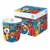 Patti Gay - Ski Dogs Boxed Mug