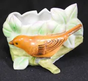 Japanese Nihon Yoko Boeki Porcelain HP Bird Planter