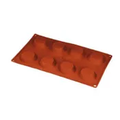 Cheese Cake / Tartlet, 8-Cavity Professional Silicone Baking Mold, Made in Italy