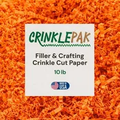 10 LB Orange Crinkle Paper