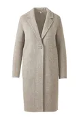 Brushed Herringbone Notch Collar Coat