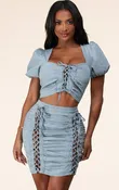 Tied Up Denim Set (Pre-Order)