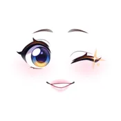 ROBLOX Sparkling Friendly Wink Face Toy Code | Roblox Virtual Code |