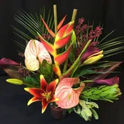 Squatty anthurium cylinder with wire 2
