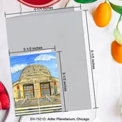 Adler Planetarium, Chicago, Greeting Card (#7521D)