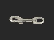3 1/2" Nickel Plated/Silver Swivel Snap