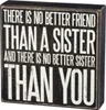 Box Sign – There Is No Better Friend Than A Sister