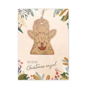 Christmas Angel Holiday Card + Wildflower Seed Ball Ornament | Angel