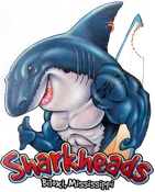 Sharkheads "Surfing Shark" Vinyl Decal