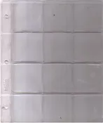 Blank Vinyl Pages For Dansco Album - 12 Pocket Page