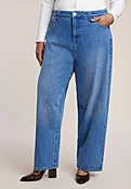 Adjustable Wide-Leg Jeans