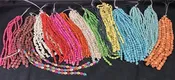 3D Skull Beads Multi Colors, Gothic Halloween Jewelry Making Craft Beads A