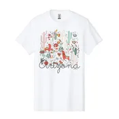 Adult Arizona Desert Illustration Graphic T-Shirt