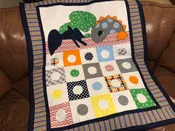 Sleepy Dinosaurs Themed Baby Quilt Pattern PDF