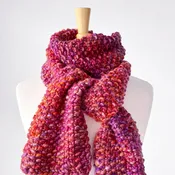 Bulky Seed Stitch Scarf Pattern