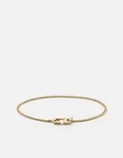 2mm Mini Annex Chain Bracelet, Gold Vermeil