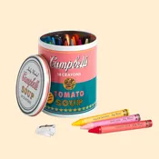 Andy Warhol Soup Can Crayons + Sharpener