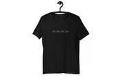 Lined Up - Mens Black Heather T-Shirt