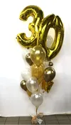 Birthday balloon-a-gram with Big Numbers