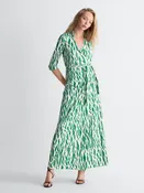 Abigail Silk Jersey Maxi Wrap Dress