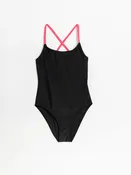 בגד ים שלם לילדה עם קשירה בגב