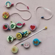2"Rd Glass Beaded Polyester Tape Measure