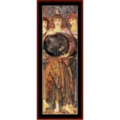 3rd Day of Creation - Burne-Jones pdf counted cross stitch pattern