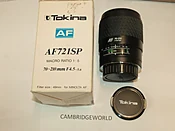 70-210mm F4.5-5.6 TOKINA AF zoom lens f/ Sony Alpha Minolta Maxxum NEW old stock