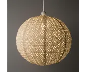Allsop Home and Garden Pendant Soji Stella Nova Chevron Pearl 18'