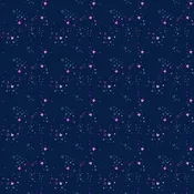 Kitty Litter Blender - Space - Dark Blue -tiny purple & pink cat heads,