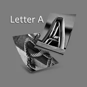 Black and White Letter A