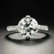 Lang Collection 3.09 Carat European-Cut Diamond Engagement Ring - GIA J SI2